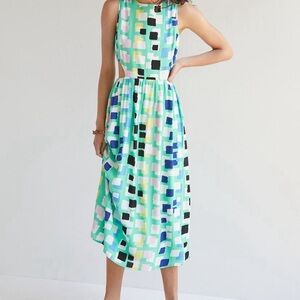 Corey Lynn Calter Abstract Cutout Midi Dress Size Medium